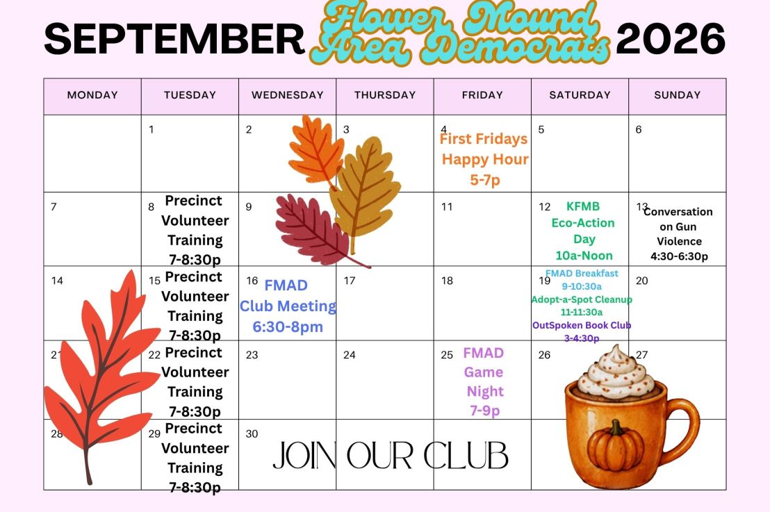 FMAD Club Events — September&nbsp;2026