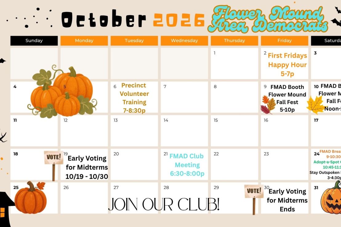 FMAD Club Events — October&nbsp;2026